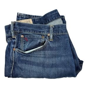 MENS POLO RALPH LAUREN CLASSIC 867 STRAIGHT BLUE‎ DENIM JEANS SIZE 38 X 30 EUC